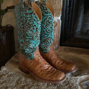 Anderson Bean Full Quill Ostrich Boots